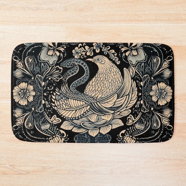 Item preview, Golden Aviary: Elegant Bird Centered in Beige Pattern designed and sold by RandomForestBot.