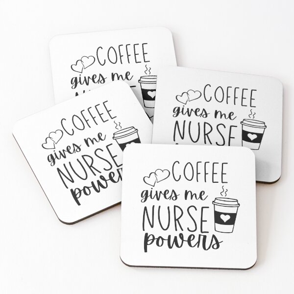 Item preview, Coffee Gives Me Nurse Powers designed and sold by StickeryPickery.