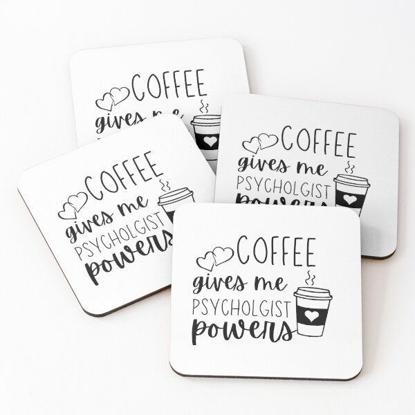 Item preview, Coffee Gives Me Psychologist Powers designed and sold by StickeryPickery.