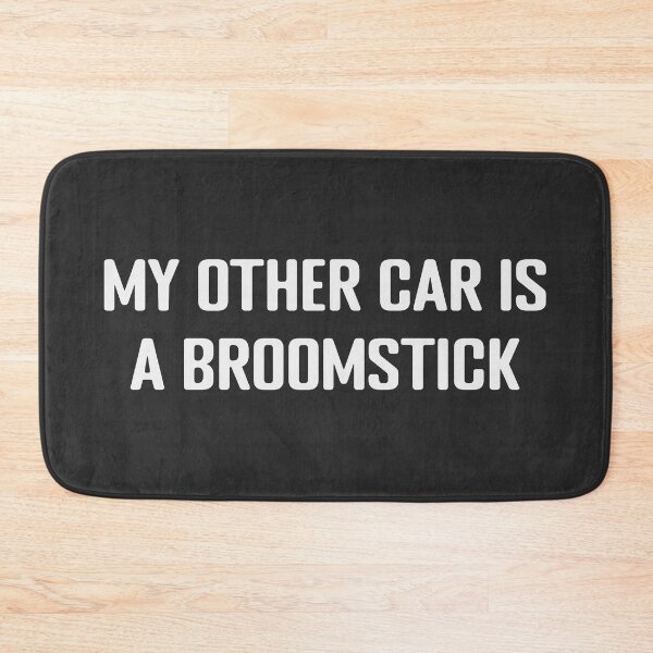 Item preview, My other car is a broomstick Funny Bumper and Funny motorcycle Sticker designed and sold by thesmokeydogs.
