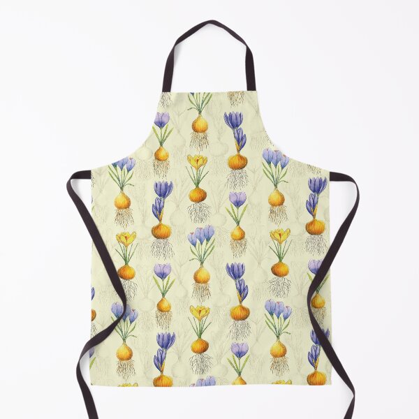 Item preview, Yellow and Purple Spring Crocuses Watercolor Botanical Pattern designed and sold by AlicjaCurioseur.