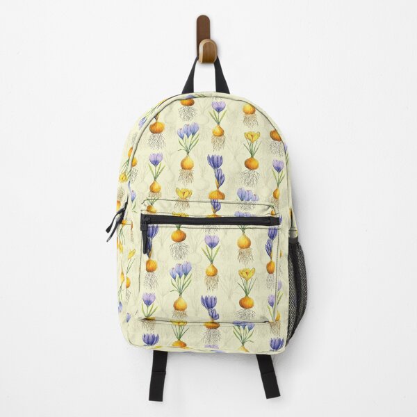 Item preview, Yellow and Purple Spring Crocuses Watercolor Botanical Pattern designed and sold by AlicjaCurioseur.