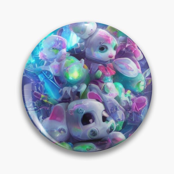 Item preview, Cyberpunk cute animals pile designed and sold by LillyFlower86.