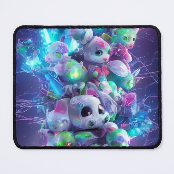 Item preview, Cyberpunk cute animals pile designed and sold by LillyFlower86.