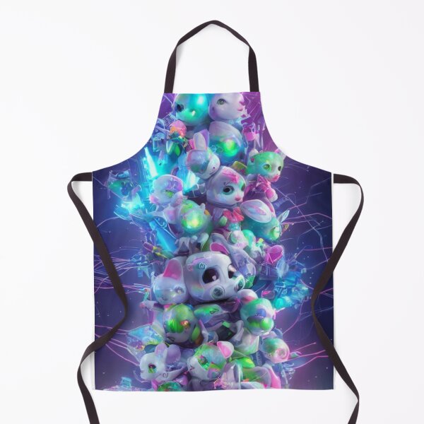Item preview, Cyberpunk cute animals pile designed and sold by LillyFlower86.