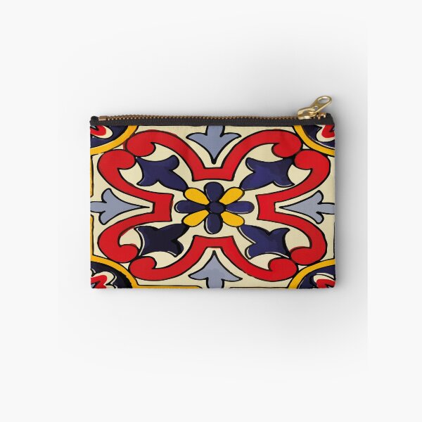 Item preview, Abstract clover colorful geometric talavera tile designed and sold by T-Mex.