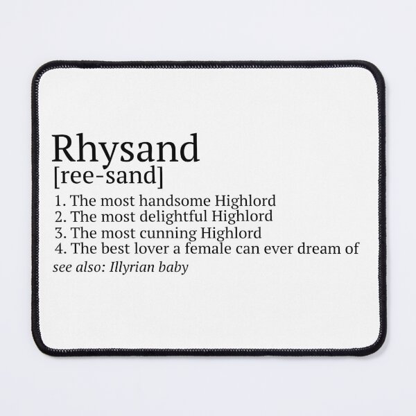 Item preview, Rhysand Pronunciation designed and sold by baranskini.