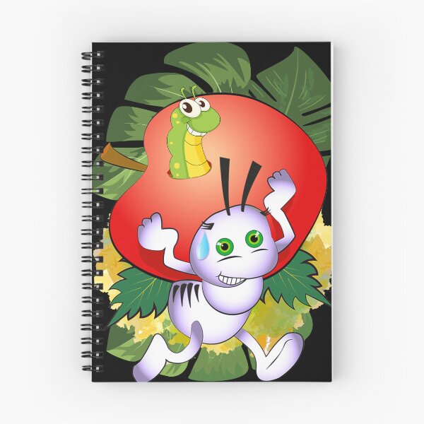 Item preview, Hormiga acarreando una manzana con gusano designed and sold by WorkerAnts.