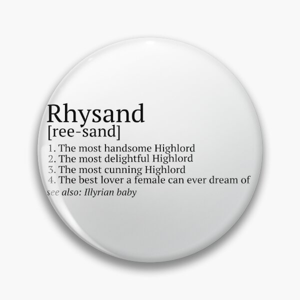 Item preview, Rhysand Pronunciation designed and sold by baranskini.