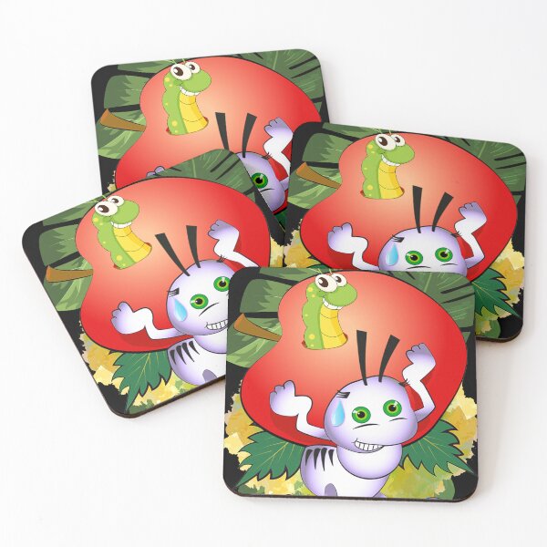 Item preview, Ant carrying an apple with a worm designed and sold by WorkerAnts.