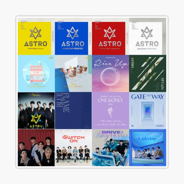 ASTRO Albums Sticker for Sale by cassl614