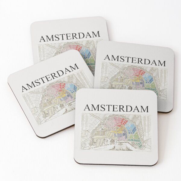 Item preview, Amsterdam 1795 by Cornelis van Baarsel, vintage map  designed and sold by Freewheeling.