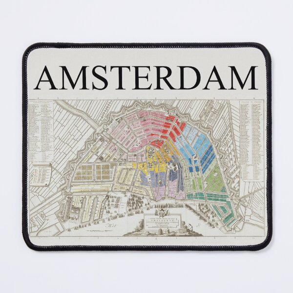 Item preview, Amsterdam 1795 by Cornelis van Baarsel, vintage map  designed and sold by Freewheeling.