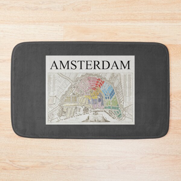 Item preview, Amsterdam 1795 by Cornelis van Baarsel, vintage map  designed and sold by Freewheeling.