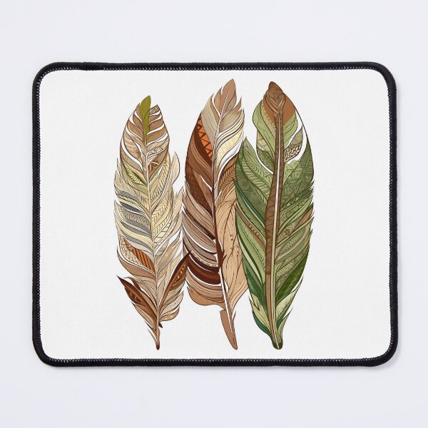 Item preview, Earth-Toned Abstract Feather Designs designed and sold by MizarPixelArt.