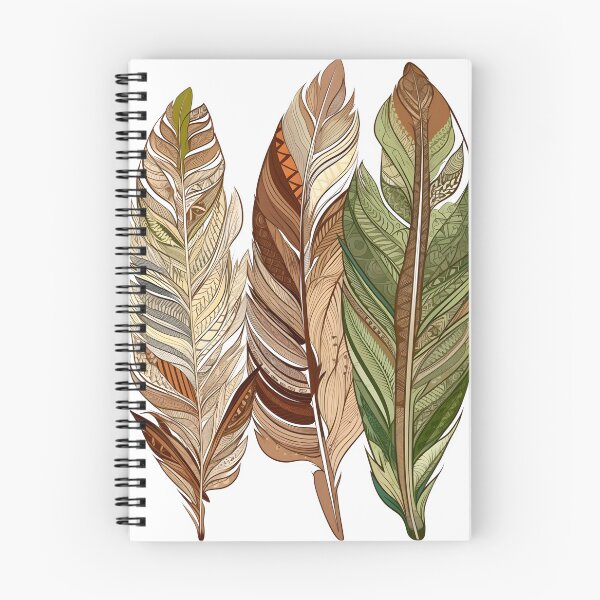 Item preview, Earth-Toned Abstract Feather Designs designed and sold by MizarPixelArt.