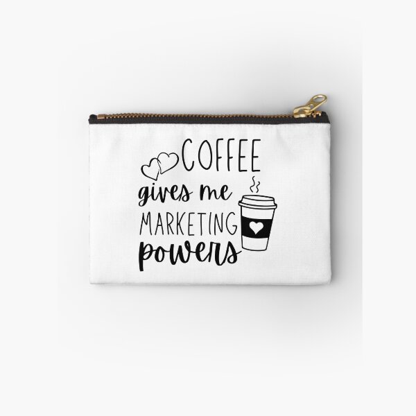 Item preview, Coffee Gives Me Marketing Powers designed and sold by StickeryPickery.