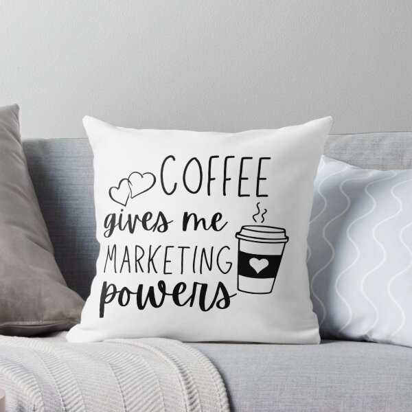 Item preview, Coffee Gives Me Marketing Powers designed and sold by StickeryPickery.