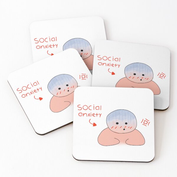Item preview, social anxiety designed and sold by louisaxarts.