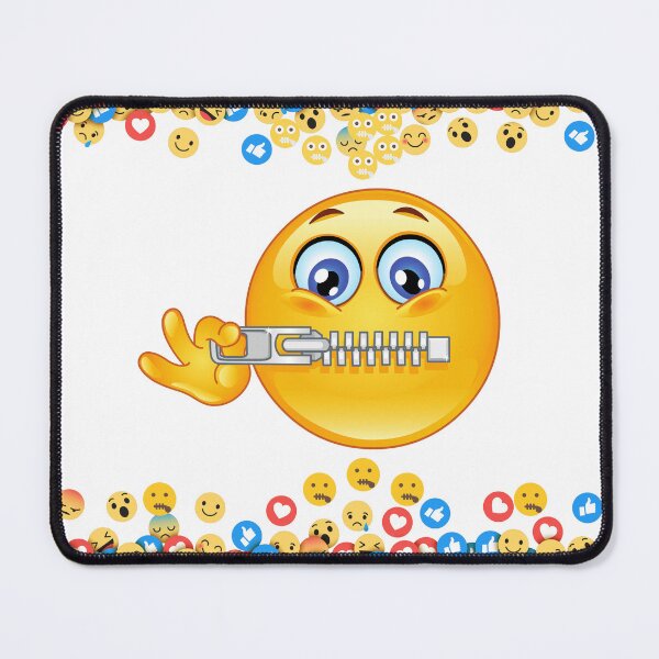 Item preview, Zipper Mouth Emoji Cute mouth zipper designed and sold by FiveStarsStoree.