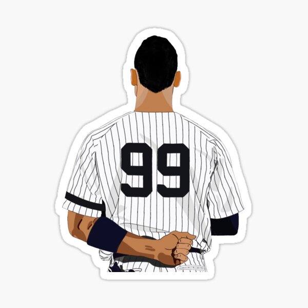 Aaron Judge #99 Away Jersey Number Greeting Card for Sale by