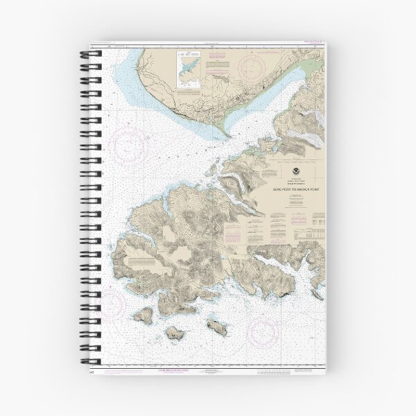Item preview, Gore Point to Anchor Point NOAA Chart - Kachemak Bay designed and sold by brizodesign.