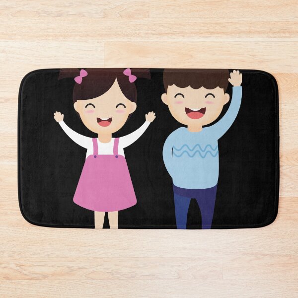 Item preview, Cartoon for two girl children and a boy designed and sold by norieganida.