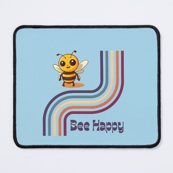 Item preview, Bee Happy 70's Style | Save the Bees! designed and sold by StickeryPickery.