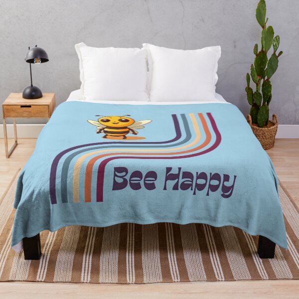 Item preview, Bee Happy 70's Style | Save the Bees! designed and sold by StickeryPickery.
