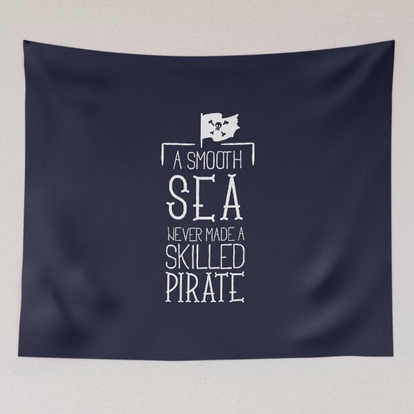Item preview, A SMOOTH SEA - Funny Pirate Saying Shirt Design designed and sold by Super3.