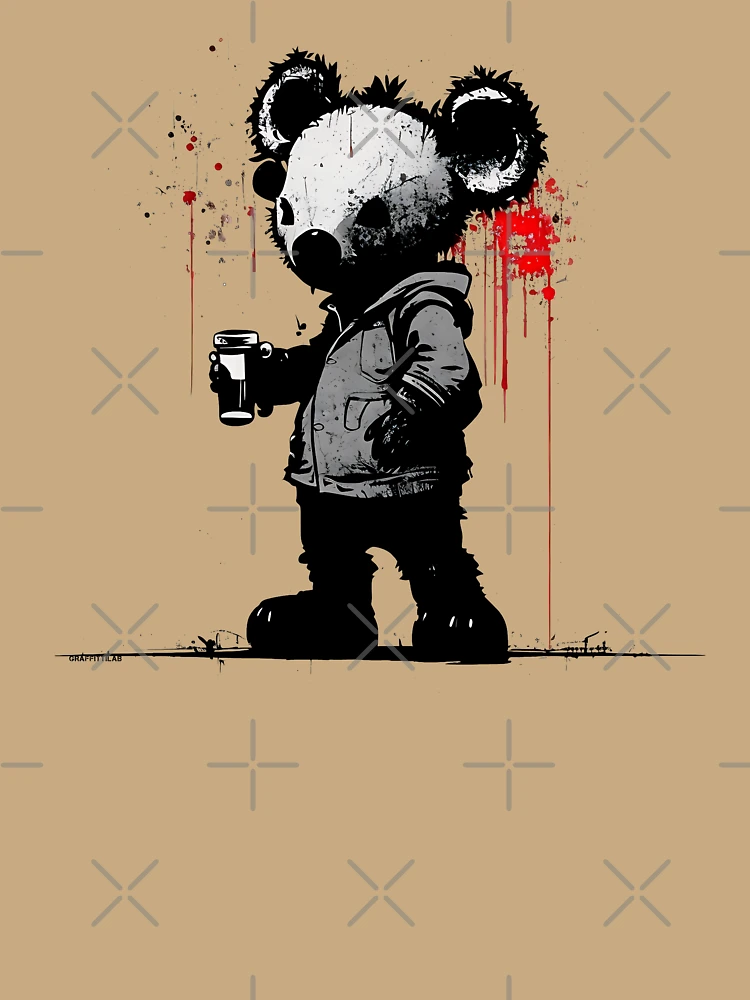 Thumbnail 6 von 6, Premium Oversized Pullover, Koala-Rapper designt und verkauft von GraffitiLab.