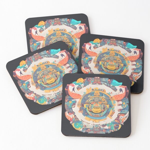 Item preview, Colorful Tribal God Scene designed and sold by Chubuter.