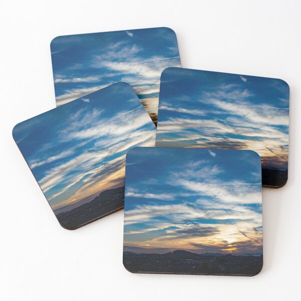 Item preview, Sunset streaked with clouds designed and sold by Shizenkai.