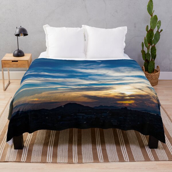 Item preview, Sunset streaked with clouds designed and sold by Shizenkai.