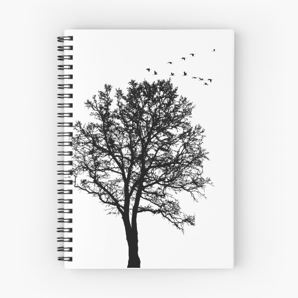 Item preview, Beautiful majestic lone tree with traveling flock of geese designed and sold by Strictly McCracken.