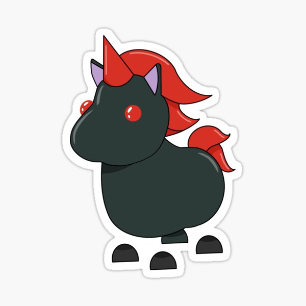 Adopt Me Evil Unicorn Sticker for Sale by Mochi-Pop