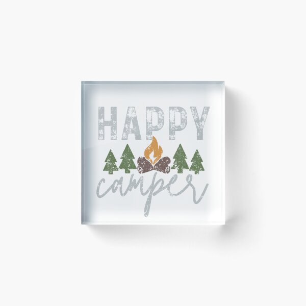 Item preview, Happy camper - light lettering designed and sold by MoodWriting.