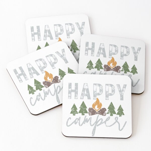 Item preview, Happy camper - light lettering designed and sold by MoodWriting.