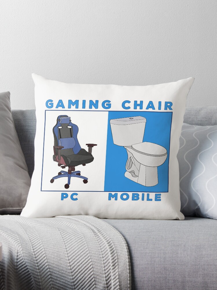 Best Gaming Chair Funny Gamer Throw Pillow for Sale by shopdiego