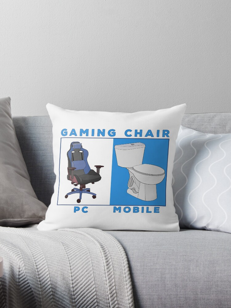 Best Gaming Chair Funny Gamer Throw Pillow for Sale by shopdiego