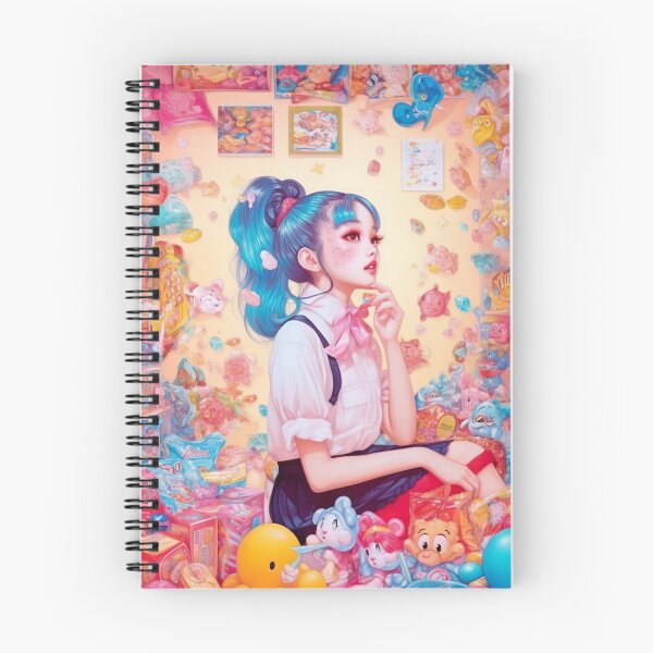 Item preview, Fun Harajuku Anime Girl Portrait in Candy Shop designed and sold by harajukuai.