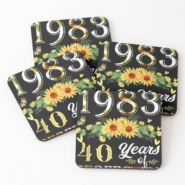 Item preview, Mother's Day 40th birthday gifts, Sunflower Best of 1983 T-Shirt designed and sold by NellieBolesd.