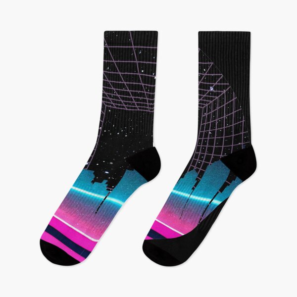Item preview, Synthwave Retro 80s City Skyline designed and sold by CoralCactusArt.