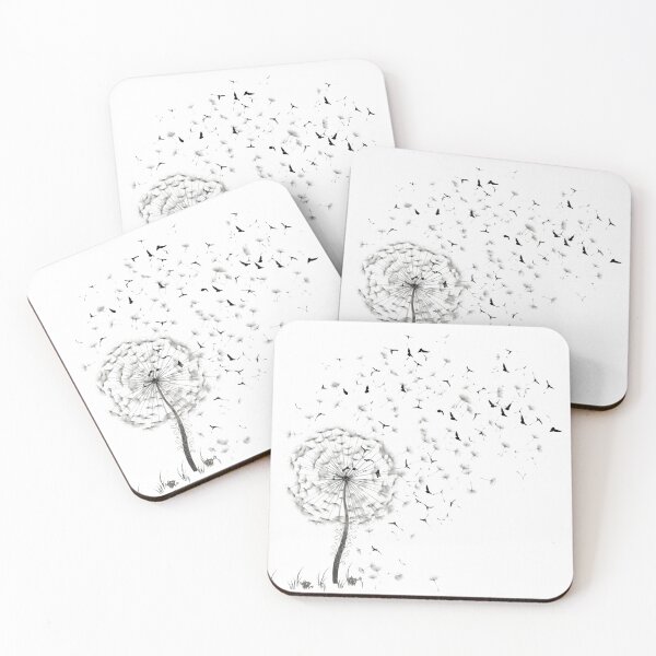 Item preview, Elegant Abstract Dandelion Art Line Sketch designed and sold by StickeryPickery.