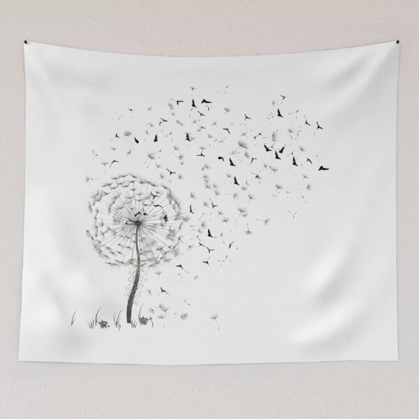 Item preview, Elegant Abstract Dandelion Art Line Sketch designed and sold by StickeryPickery.