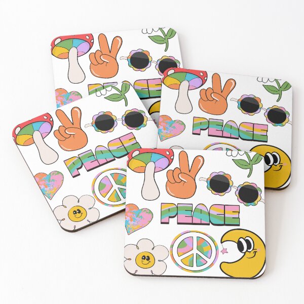 Item preview, Retro Peace and Love Collection of Rad Items designed and sold by StateOfDaisy.