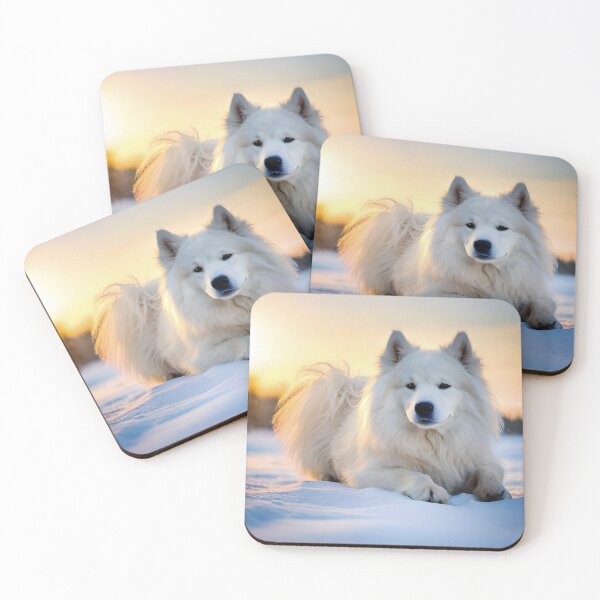 Item preview, Adorable breed of Samoyed dog designed and sold by Printframes.