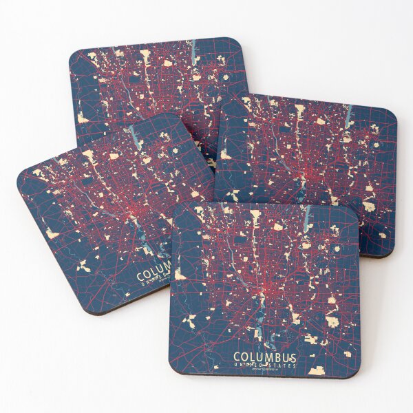 Item preview, Columbus City Map of Ohio, USA - Hope designed and sold by deMAP.
