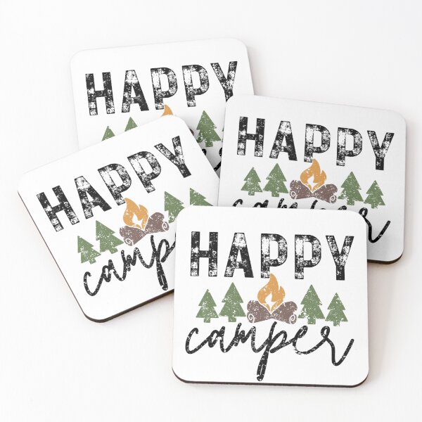 Item preview, Happy camper - dark lettering designed and sold by MoodWriting.