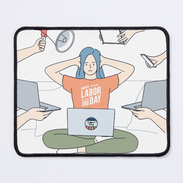 Item preview, International Workers Day, Stressed Employee designed and sold by murahbanget.
